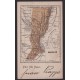 ARGENTINA ENTERO POSTAL GJ TAR-40-L TARJETA POSTAL CON VISTA MAPA DE SANTA FE USADO U$ 30